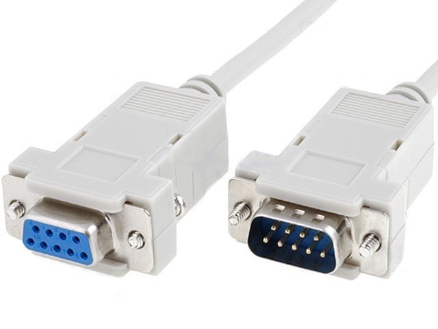 Cable D-Sub DB9 Macho a DB9 Hembra Pin a Pin 10m