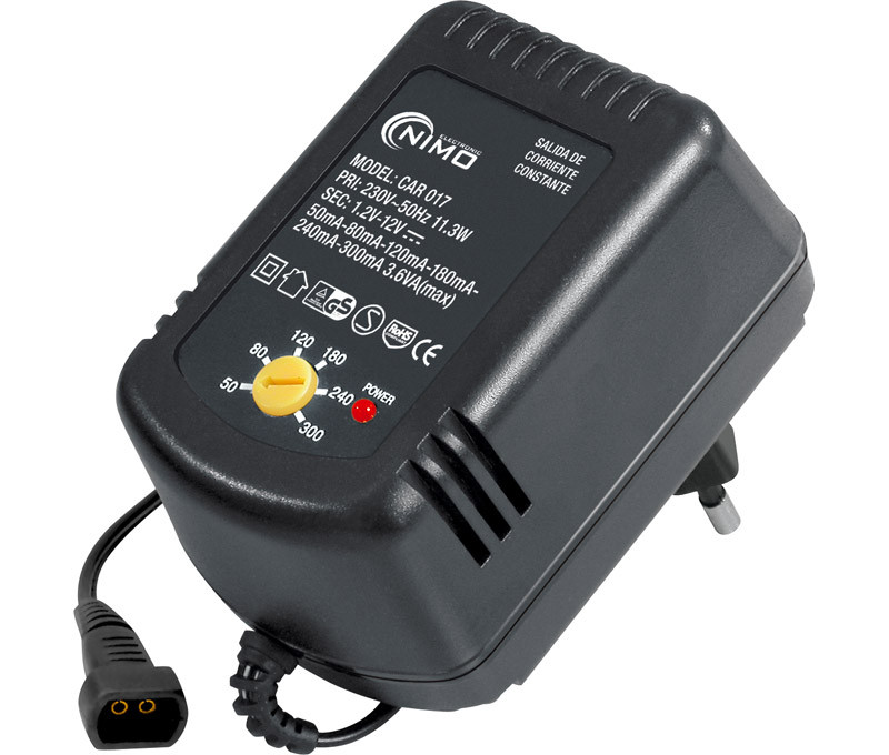 Cargador Baterias NiCd NiMh 1,2 a 12V 300mA