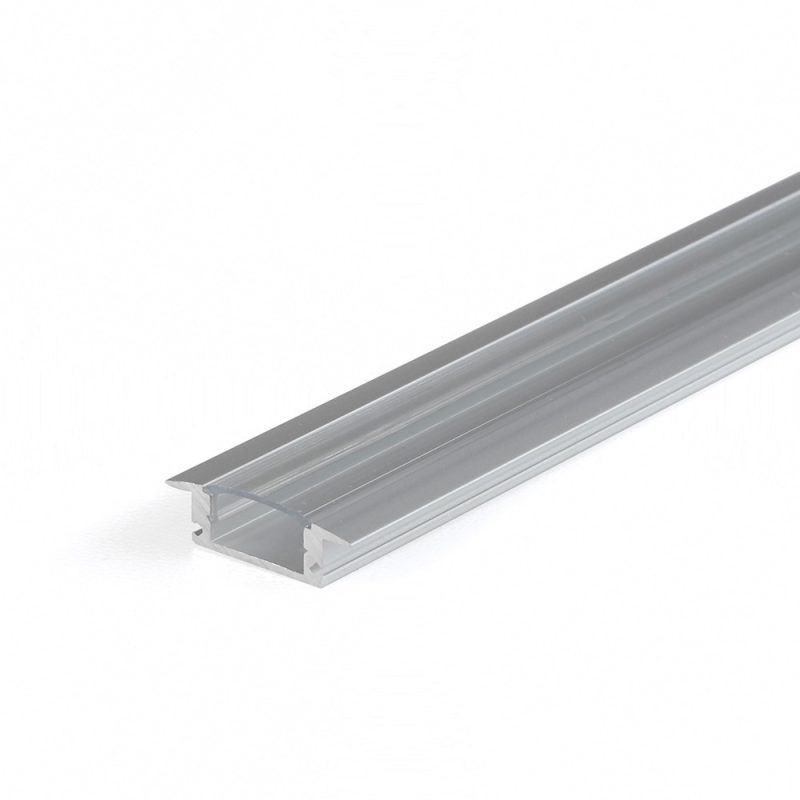 Perfil LED Empotrable 23×7,8mm Transparente 2m TOPMET