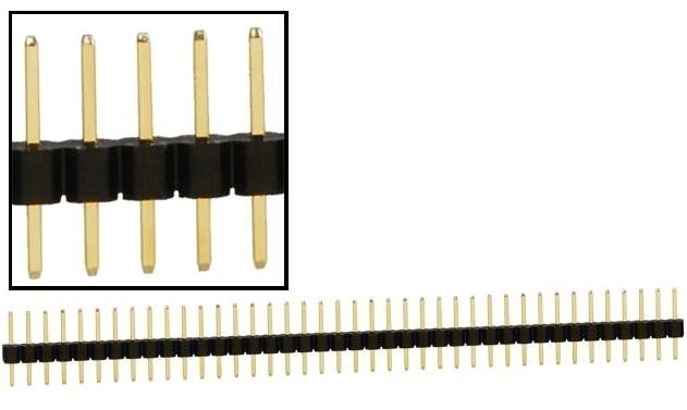 Tira poste 40 pin Macho Recto paso 2,54
