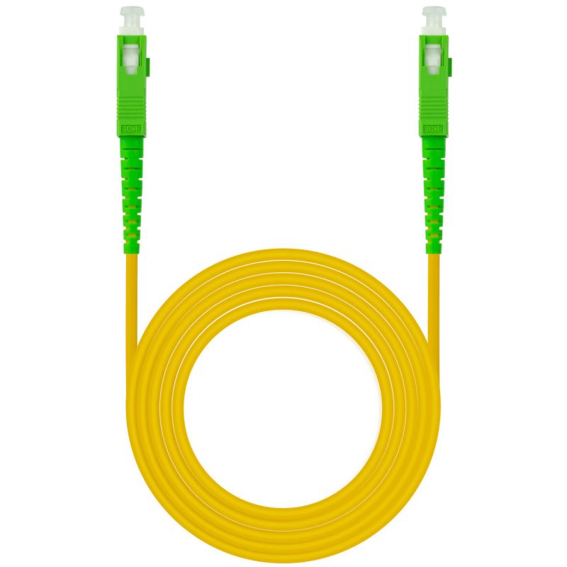 Latiguillo Fibra Optica Monomodo SC/SC APC 15m NANOCABLE
