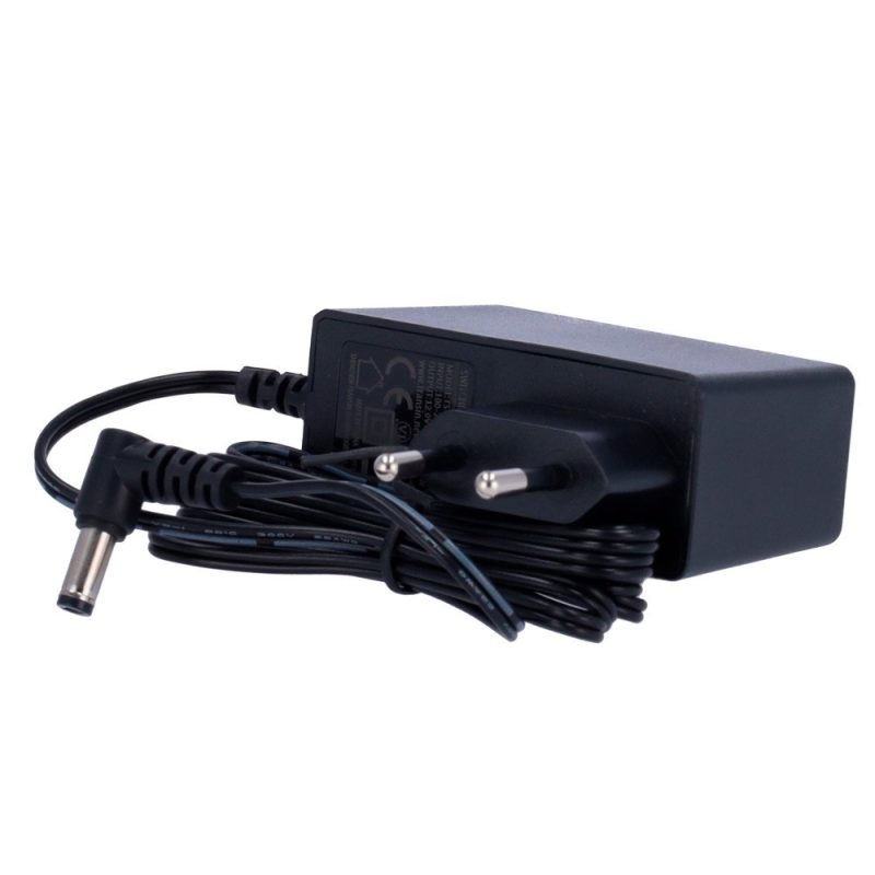 Alimentador Fijo 12VDC  2A 5,5×2,1mm Acodado CCTV