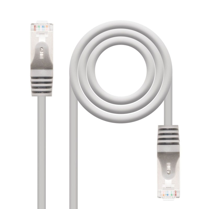 Latiguillo RJ45 Cat5e UTP CCA 2m GRIS NANOCABLE