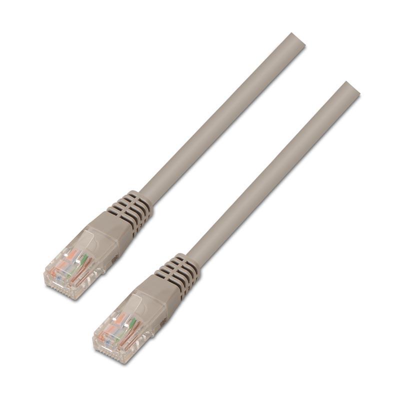 Latiguillo RJ45 Cat5e UTP CCA  3m GRIS NANOCABLE