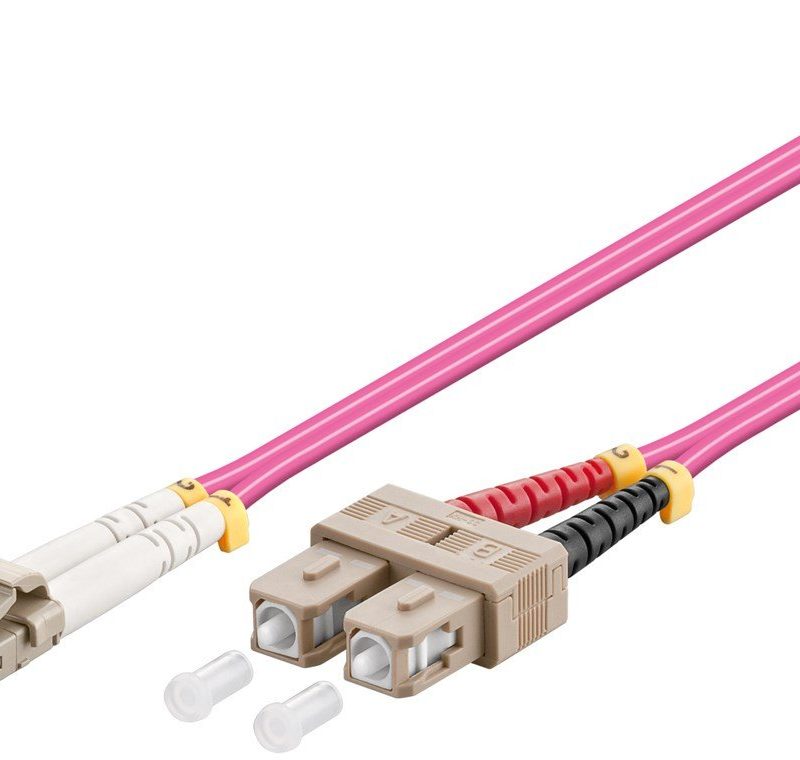 Latiguillo Fibra Optica Multimodo Duplex  SC/LC OM4 2m