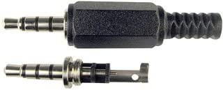 Conector Jack 3,5mm Stereo Macho 4 Contactos Recto HQ
