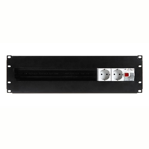 Panel Rack 19in Frontal para carril DIN 3U