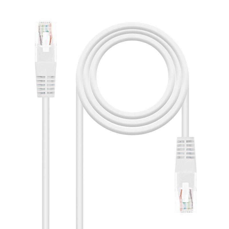 Latiguillo RJ45 Cat6 UTP CU 2m BLANCO NANOCABLE