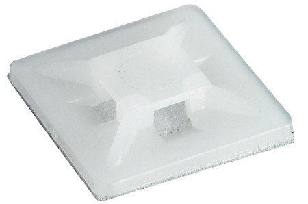 Base Adhesiva para Bridas 21x21mm BLANCA