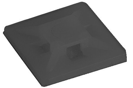 Base Adhesiva para Bridas 21x21mm NEGRA