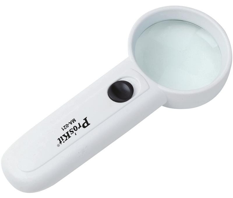 Lupa de Mano 3-5 Aumentos y Luz Led  MA-021