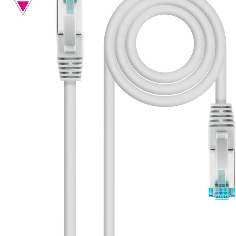 Latiguillo RJ45 Cat7 S/FTP CU LSZH 0,5m GRIS NANOCABLE