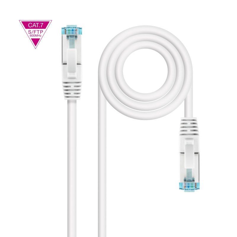 Latiguillo RJ45 Cat7 S/FTP CU 0,25m BLANCO