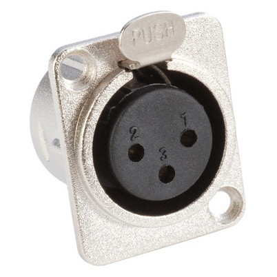 Base XLR Hembra 3Pin Tipo D ADAM 7837