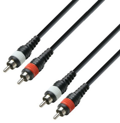 Cable 2xRCA macho a 2xRCA macho 6m ADAM K3M