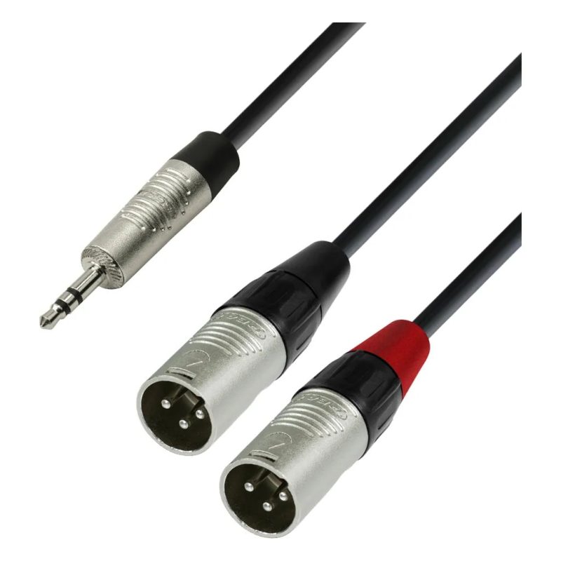 Cable JACK 3,5 ST a 2 XLR Macho 3m ADAM STAR4