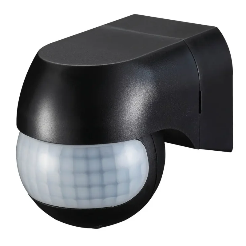 Detector Movimiento Infrarrojos para Pared NEGRO