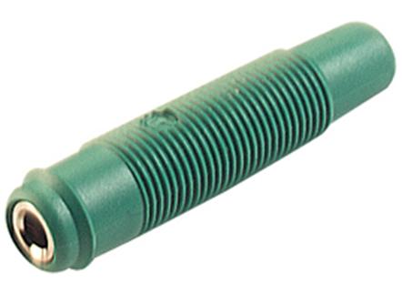 Banana Hembra Aerea 4mm 16A/60Vdc color VERDE