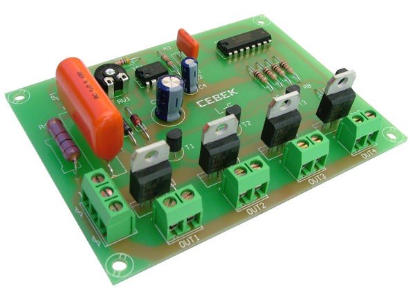 Automatismo Secuencial 4 Canales 230V L5 Cebek