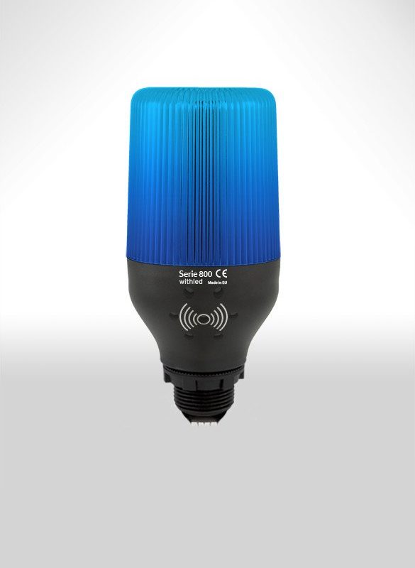Baliza LED Intermitente AZUL 130Vac Base E27