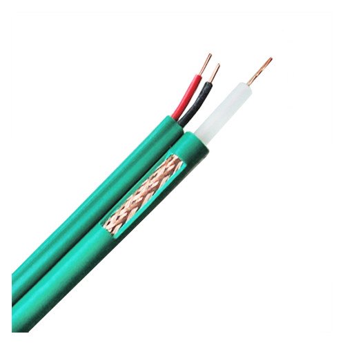 Cable RG59 + 2×0,75mm CCTV VERDE LSZH (300m)