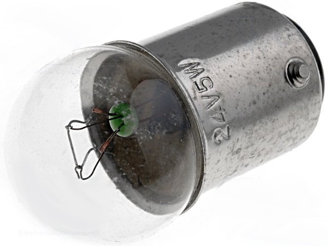 Bombilla Filamento Bayoneta BA15D 24V 5W  0,15mm