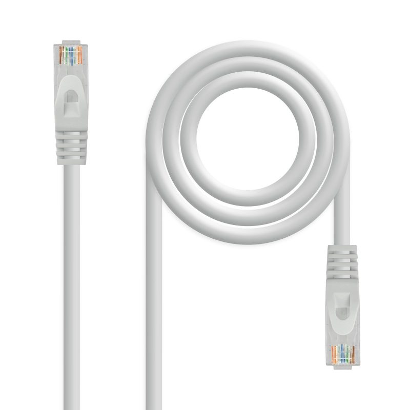 Latiguillo RJ45 Cat6a UTP CU LSZH 1,5m GRIS NANOCABLE