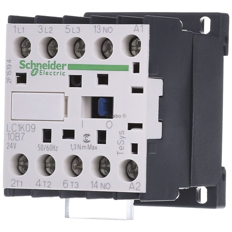 Contactor 3 Polos NO x3 Contactos Auxiliares NO 24Vac 9A