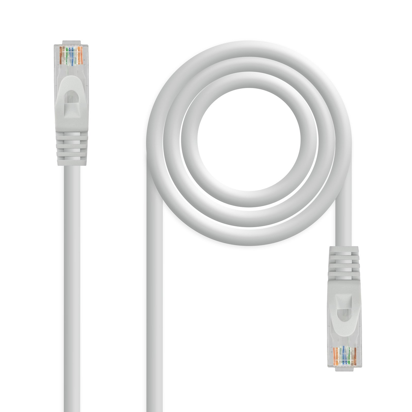 Latiguillo RJ45 Cat6a UTP CU LSZH 3m GRIS NANOCABLE