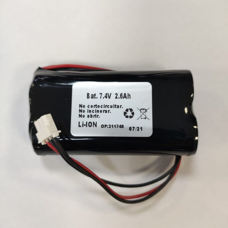 Pack Baterias 7,4V/2600mAh Litio 2x 18650 3Hilos