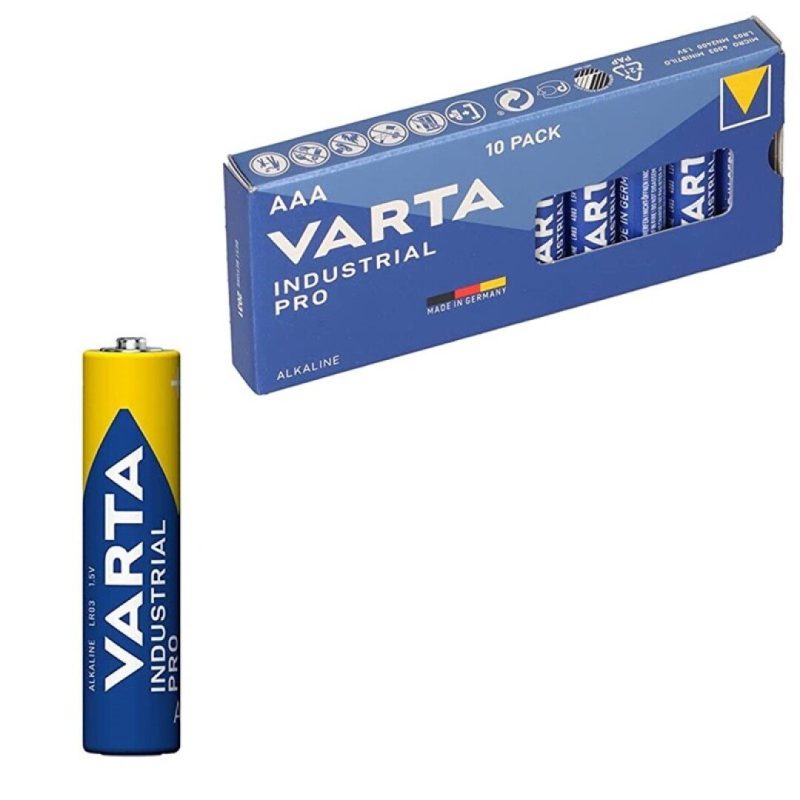 Pila LR03 AAA Alcalina INDUSTRIAL PRO VARTA (10 und)