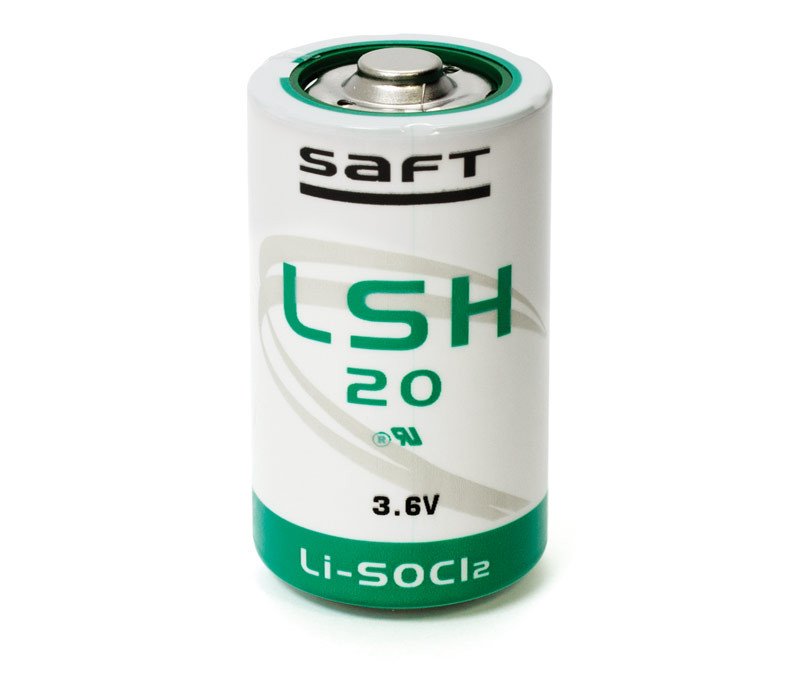 Pila Litio 3,6Vdc 13Amp 33x62mm SAFT D-R20 LSH-20