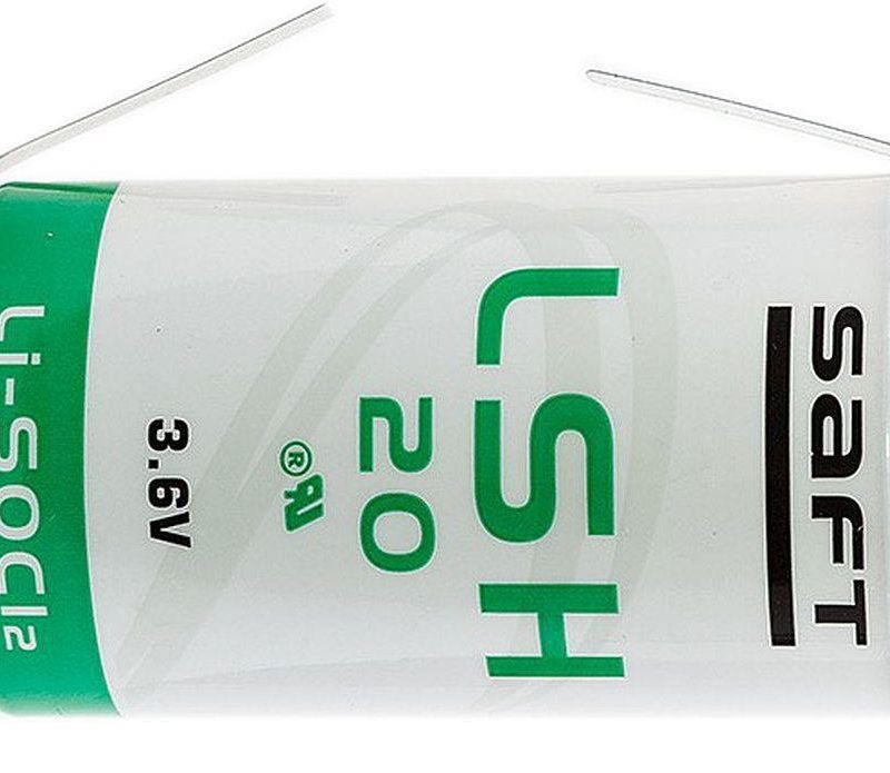 Pila Litio 3,6V 13Amp D-R20 Terminales Soldar SAFT  LSH20
