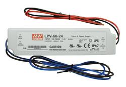 Fuente Alimentacion LEDs 24V 2,5A 60W IP67 MW