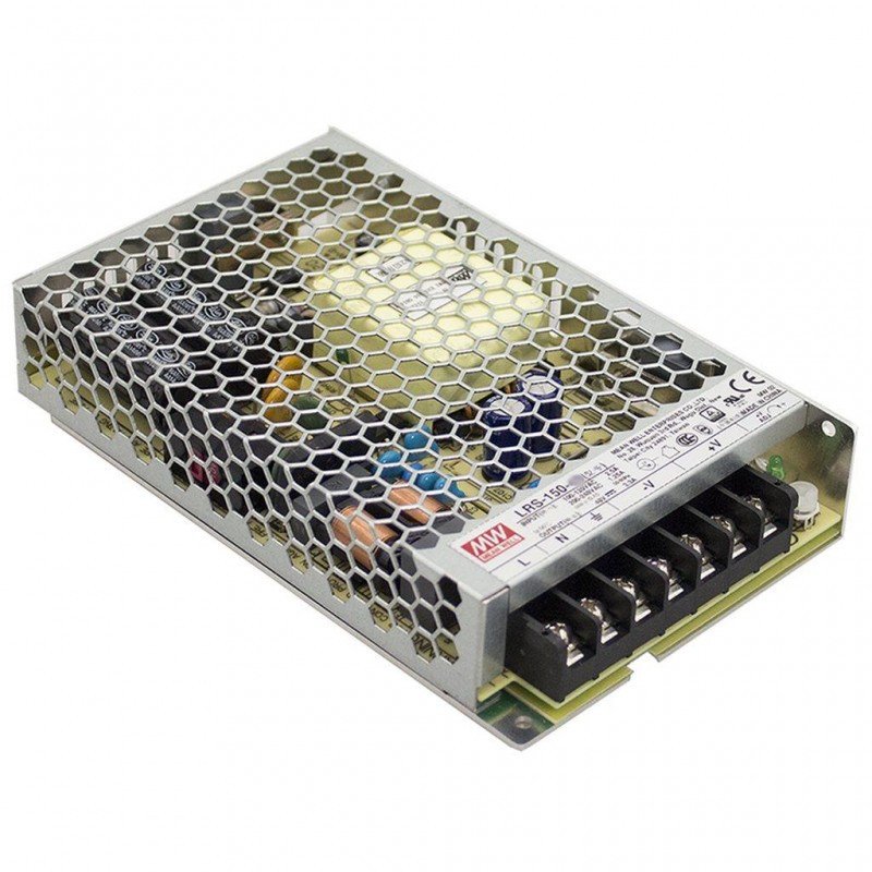Fuente Alimentacion Rejilla 12Vdc 150W 12,5Amp MW LRS-150-12