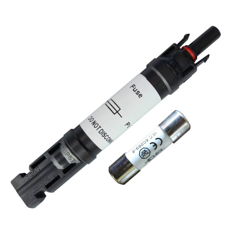 Acoplador MC4 con Fusible de 30Amp
