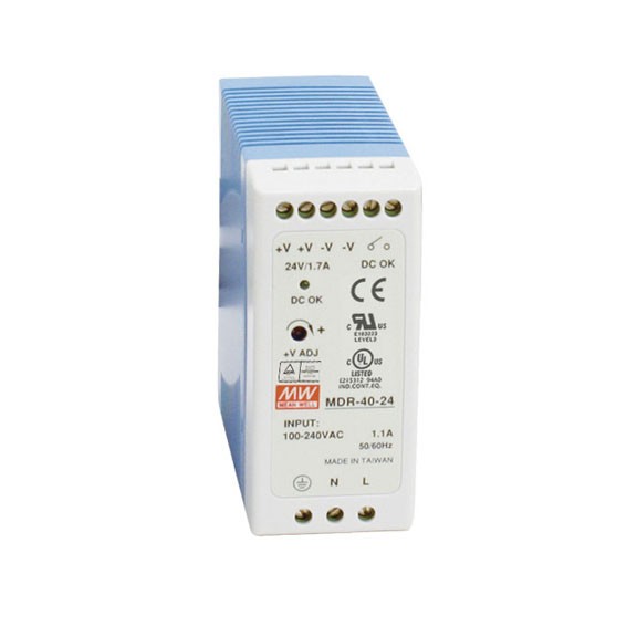 Fuente Alimentacion Carril DIN 24V/40W 1,7A MW