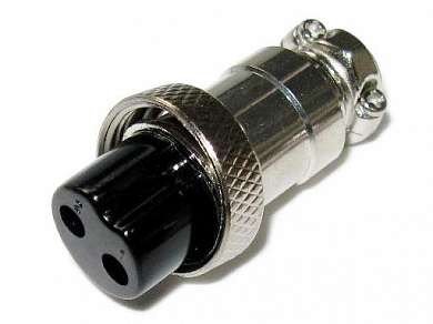 Conector Microfono Hembra 2 Pines Aereo Rosca 10.230/2/F