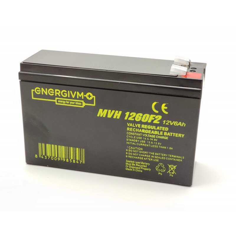 Bateria PLOMO 12V/6Ah UPS/Sais 151x52x93mm