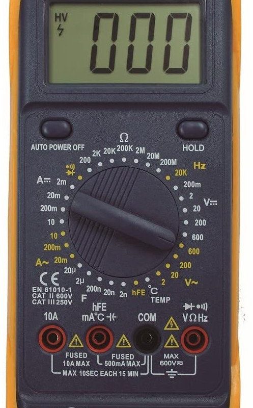 Multimetro Digital MY64 Vac+Vdc+ÂºC+Hz+Capacimetro+Resistencia