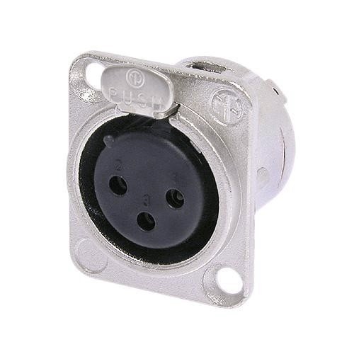 Base XLR Hembra 3Pin Tipo D NC3FD-LX NEUTRIK