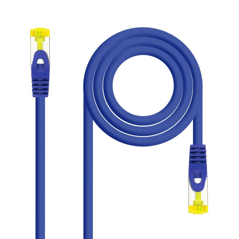 Latiguillo RJ45 Cat6a S/FTP CU LSZH 3m AZUL NANOCABLE
