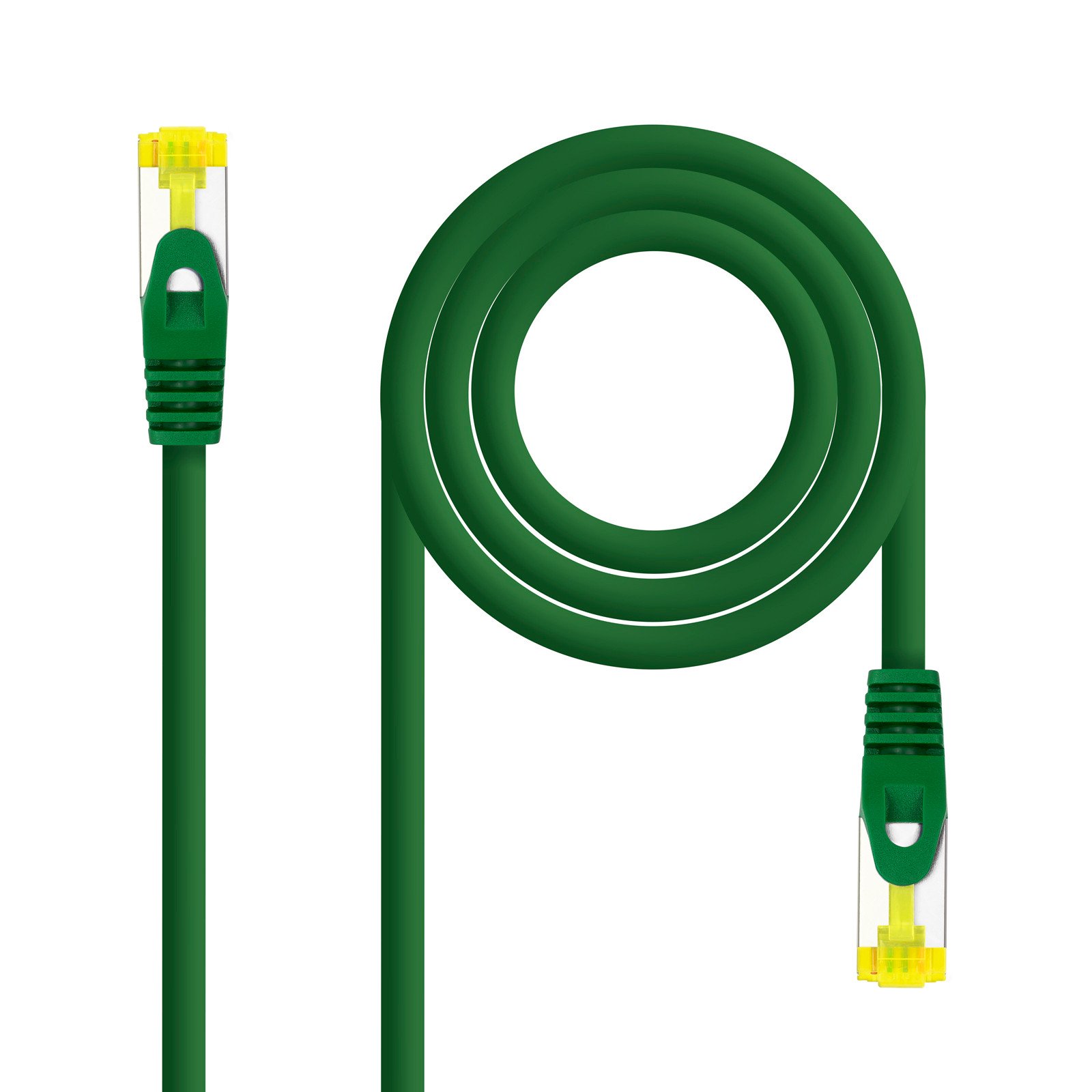 Latiguillo RJ45 Cat6a S/FTP CU LSZH 3m VERDE NANOCABLE