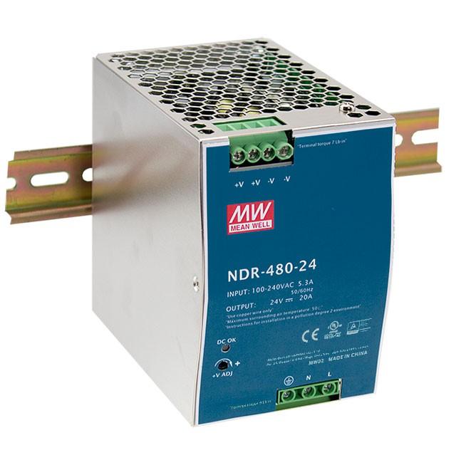 Fuente Alimentacion 24Vdc 480W 20A Carril DIN MW