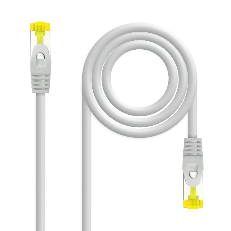 Latiguillo RJ45 Cat6a S/FTP CU LSZH 3m GRIS NANOCABLE