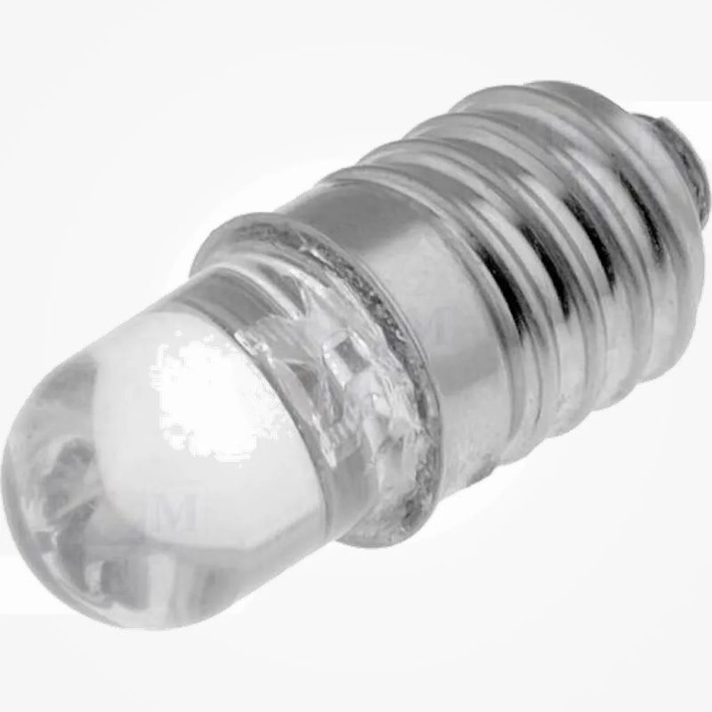 LÃ¡mpara LED E10 blanco 12VDC 90mW 30Â°
