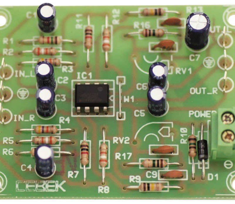Preamplificador Stereo Pick-up magnetico RIAA P-4 Cebek