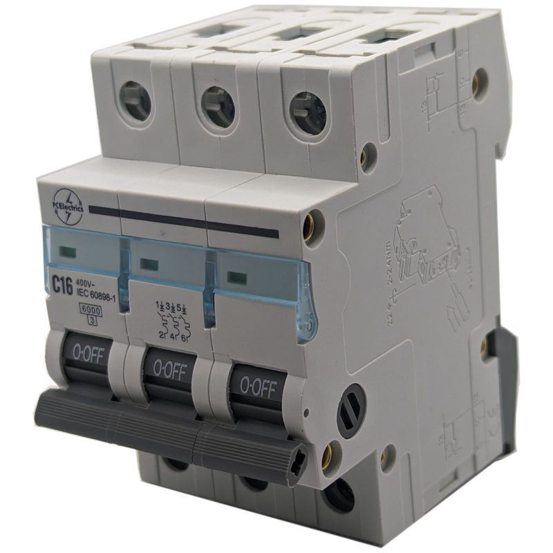 Interruptor Magnetotermico MCB 3 POLOS C 16Amp 400Vac
