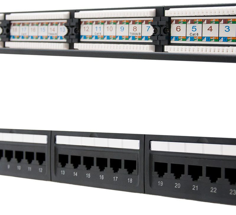 Panel Parcheo CAT6 24P 19′ UTP NANOCABLE