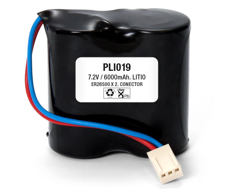 Bateria Litio 7,2Vdc 6000mA Litio montaje 2X 26500
